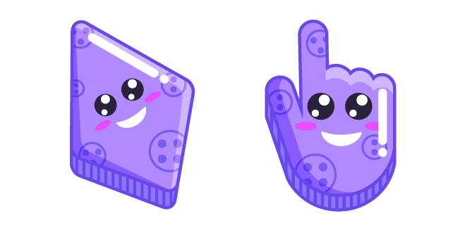 Losange Violet Souriant Cursor