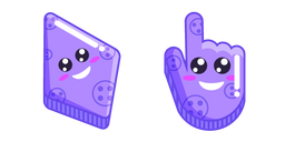 Losange Violet Souriant Curseur