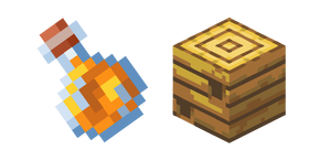 Курсор Minecraft Honey Bottle and Beehive