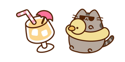 Pusheen de Vacaciones cursor