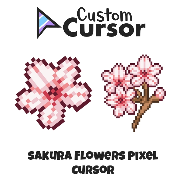 Sakura Flowers Pixel cursor – Custom Cursor