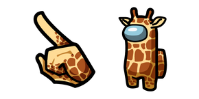 Among Us Personnage Girafe Jaune Curseur