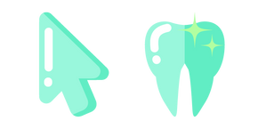 Minimal Cyan Tooth Cursor
