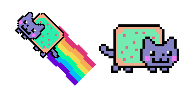 Vaporwave Nyan Cat Meme Cursor
