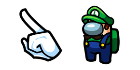 Among Us Super Mario Luigi Character Cursor