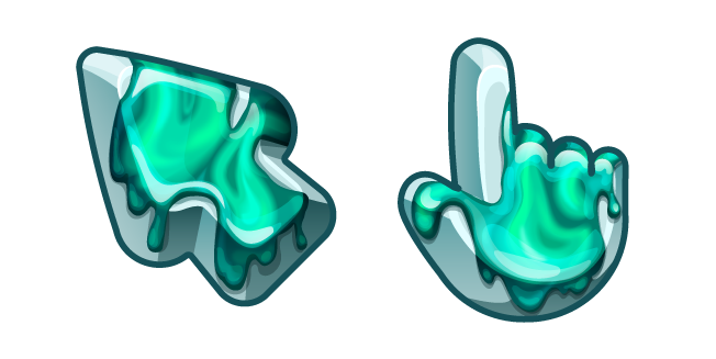 Materials Spilled Green Paint Cursor