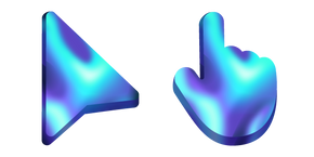 Курсор Blue and Purple Fluid Lights