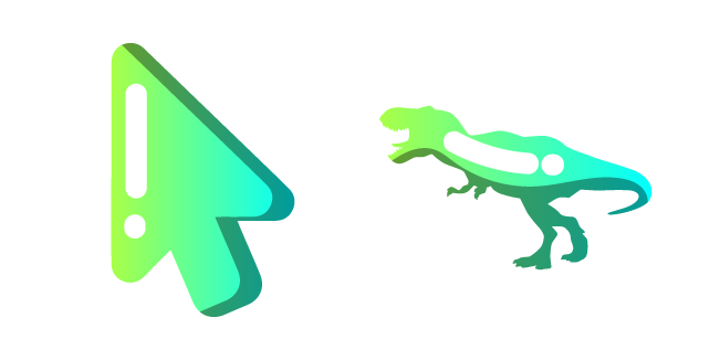 Minimal Gradient Tyrannosaurus Rex Cursor
