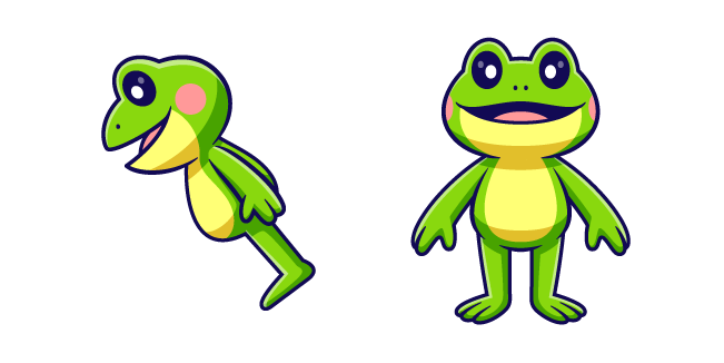Cute Standing Frog Cursor