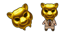 Chibi Squid Game VIP 4 in the Panther Mask Cursor