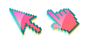 3D Flamant Rose Pixel Curseur