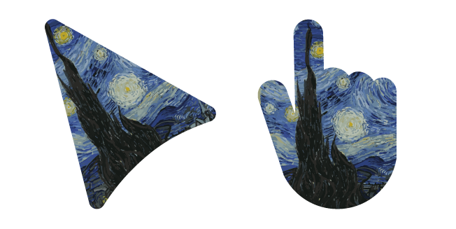 Art Vincent van Gogh Starry Night курсор