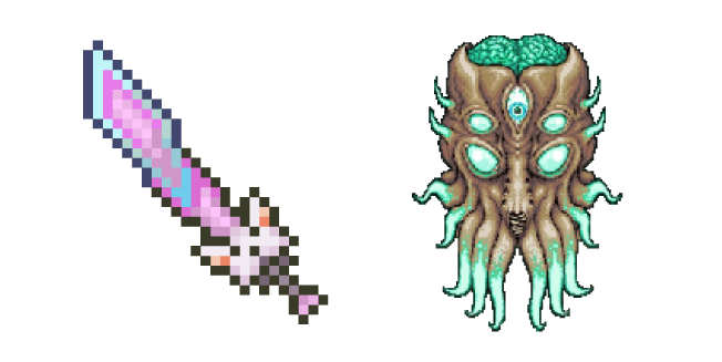 Terraria Moon Lord and Meowmere курсор