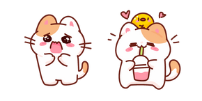 Курсор Cute Panicking and Happy Cat