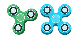 Spinners Verte et Bleue Curseur