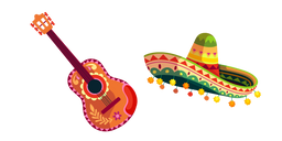 Mexique Guitare et Sombrero Curseur