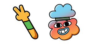 The Amazing World of Gumball Tobias Wilson and a Hand Cursor