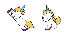 Курсор VSCO Girl Tiny White Unicorn