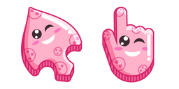 Sourire Rose Bubblegum Curseur