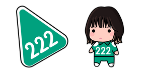 Курсор Chibi Squid Game 3 Player 222 aka Kim Jun-hee