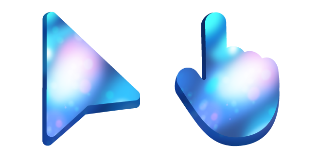 Blue and Cyan Flare Cursor