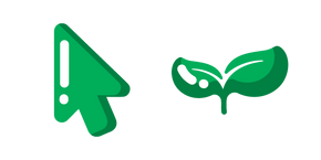 Minimal Green Sprout Cursor