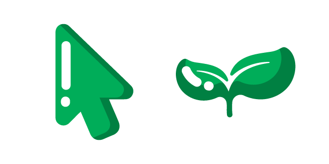 Minimal Green Sprout Cursor