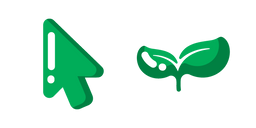 Minimal Green Sprout Cursor