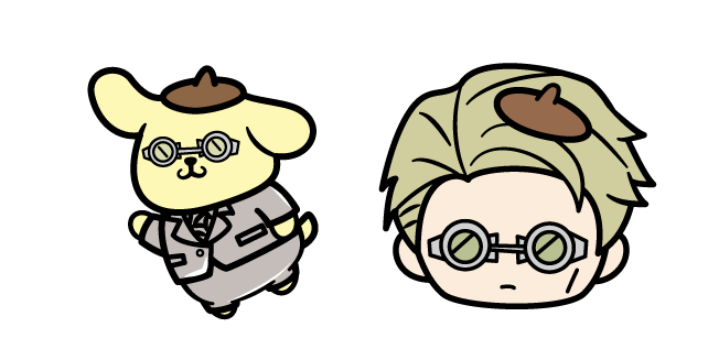 Sanrio × Jujutsu Kaisen Pompompurin and Kento Nanami Cursor