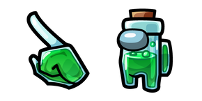Among Us Green Poison Character Cursor