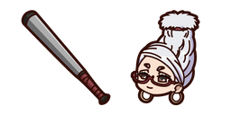Chibi Dandadan Seiko Ayase y Bate Nessie Cursor