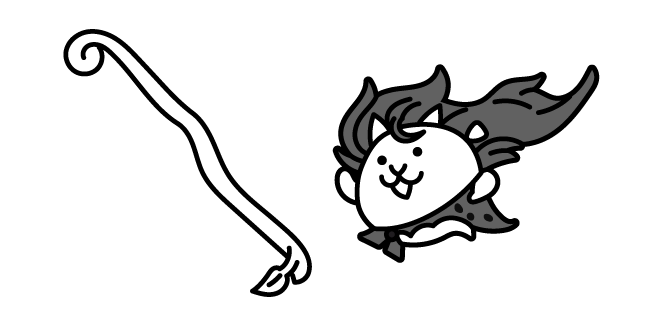 The Battle Cats Catarzan and Liana Cursor