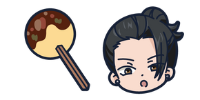 Chibi Jujutsu Kaisen Suguru Geto and Takoyaki Ball Cursor