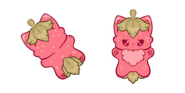 Mignon Chaton Fraise Cursor
