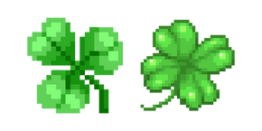 Курсор Shamrock and Four-Leaf Clover Pixel