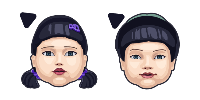Squid Game 3 Young-hee and Cheol-su Dolls Cursor
