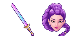 KPop Demon Hunters Rumi Nim and a Sword Cursor