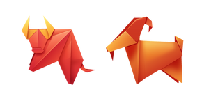 Origami Toro y Cabra cursor