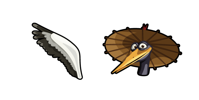 Kung Fu Panda Maestro Grulla y su Ala Cursor