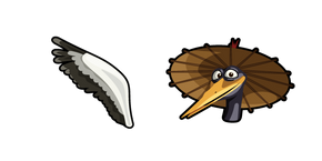 Kung Fu Panda Maestro Grulla y su Ala cursor