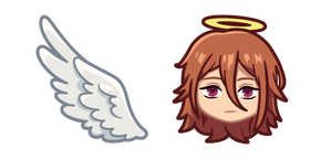 Chibi Chainsaw Man Angel Devil y un Ala cursor
