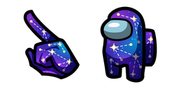 Курсор Among Us Purple Cosmic Character