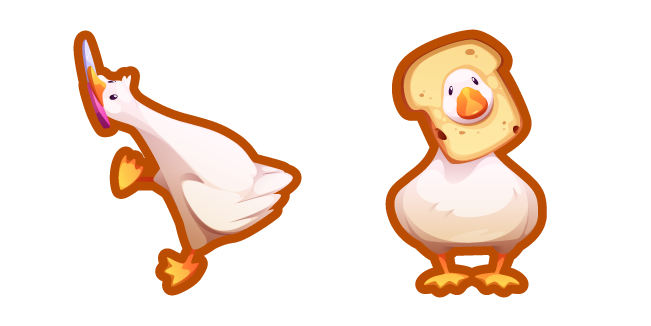 Goose with a Knife and a Slice of Bread Cursor