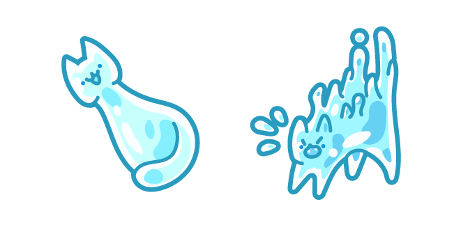 Cute Water Cat Cursor
