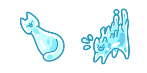 Курсор Cute Water Cat