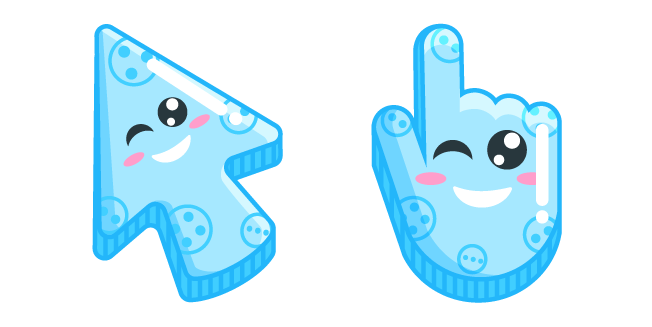 Sourire Bleu Clair Cursor