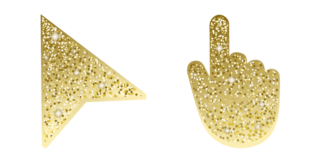 Saffron Yellow Glitter Cursor