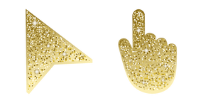 Saffron Yellow Glitter Cursor