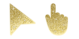 Saffron Yellow Glitter Cursor