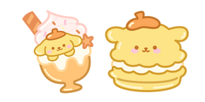 Sanrio Pompompurin Ice Cream and Macaron Cursor